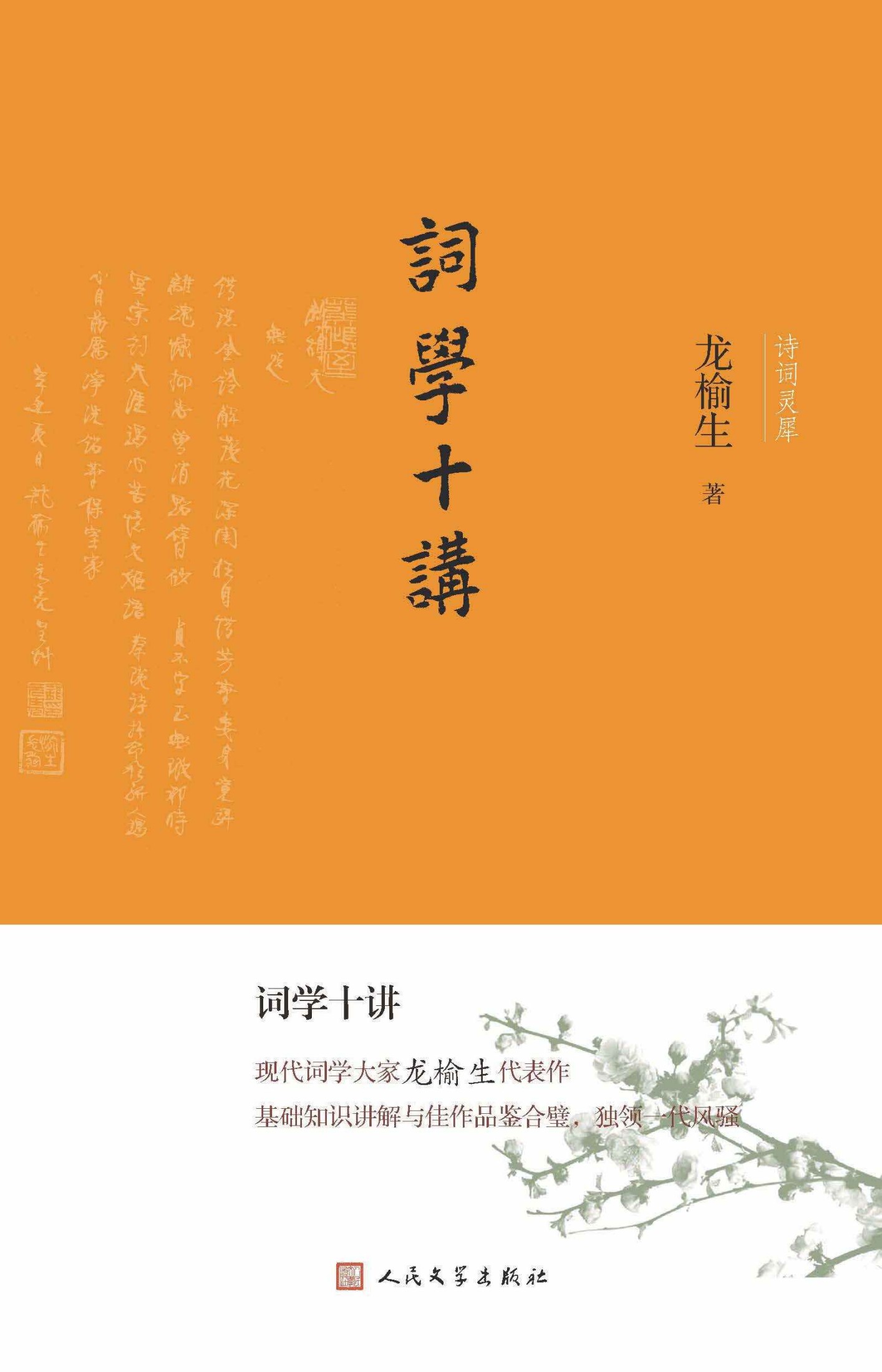 《词学十讲（当代著名词学研究专家龙榆生先生讲解词的知识的入门读物；以授课的讲稿基础修订而成；数十年的研究心得与填词经验） (诗词灵犀)》龙榆生